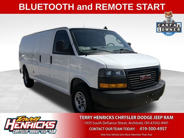 Summit White 2023 GMC Savana Cargo Van Rear-Wheel Drive 8-Speed Automatic Overdrive