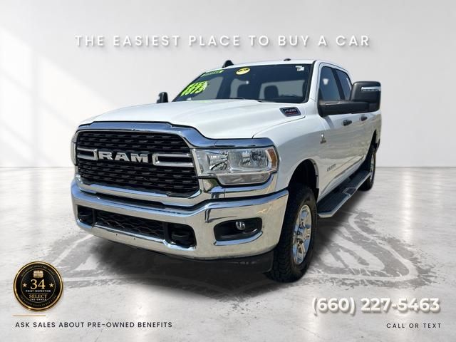 Bright White Clearcoat 2024 RAM 2500 Pickup Truck Four-Wheel Drive 6-Speed Automatic