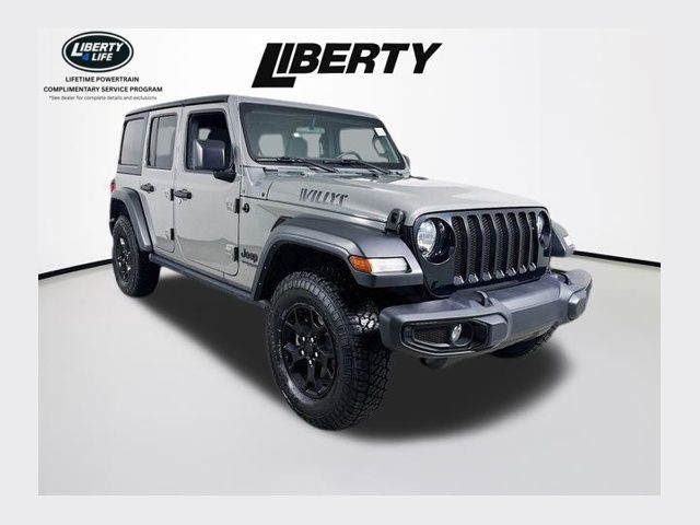 Sting-Gray Clearcoat 2022 Jeep Wrangler Unlimited Willys 4WD SUV / Crossover Four-Wheel Drive 8-Speed Automatic
