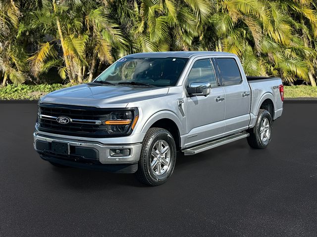 Silver Metallic 2024 Ford F-150 XLT SuperCrew 4WD Pickup Truck Four-Wheel Drive Automatic