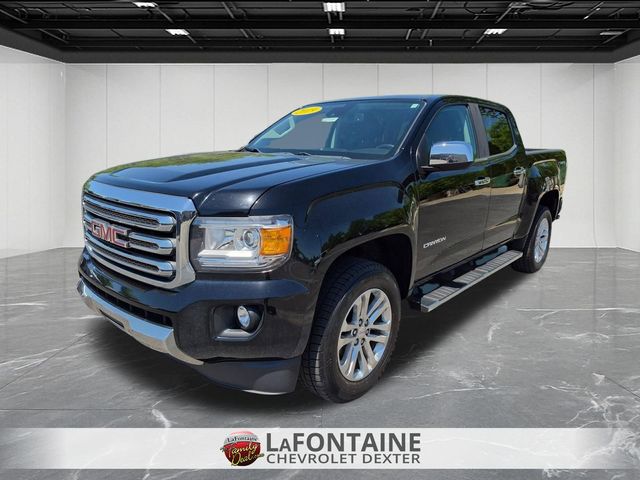 Onyx Black 2019 GMC Canyon SLT Crew Cab 4WD Pickup Truck Four-Wheel Drive 8-Speed Automatic
