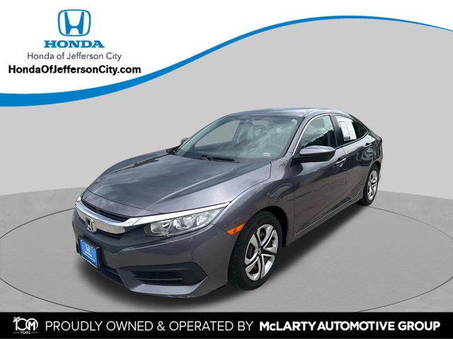 Gray (Modern Steel Metallic) 2017 Honda Civic Sedan Front-Wheel Drive Continuously Variable Transmission