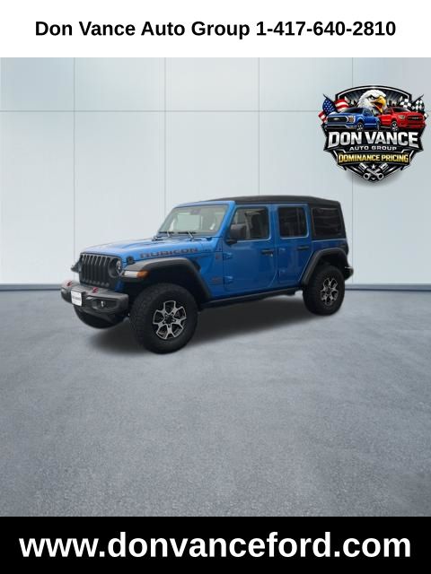 Hydro Blue Pearl Coat 2023 Jeep Wrangler Rubicon 4-Door 4WD SUV / Crossover Four-Wheel Drive 6-Speed Manual