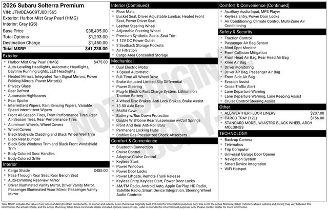 2026 Subaru Solterra Premium AWD