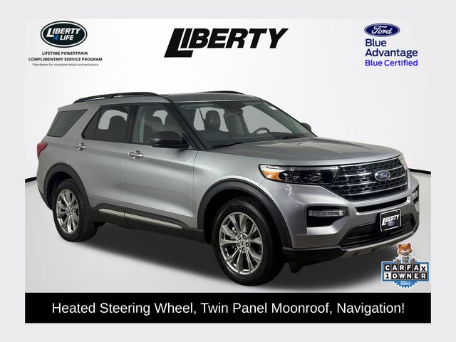 Silver Metallic 2023 Ford Explorer SUV / Crossover All-Wheel Drive Automatic