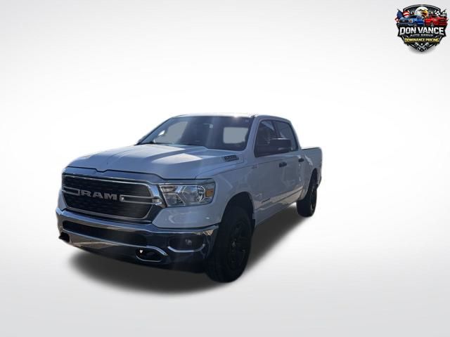 Bright White Clearcoat 2023 RAM 1500 Big Horn Crew Cab 4WD Pickup Truck Four-Wheel Drive 8-Speed Automatic