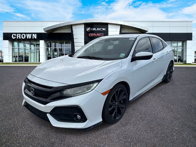 Taffeta White 2017 Honda Civic Hatchback Sport Touring Hatchback Front-Wheel Drive Continuously Variable Transmission