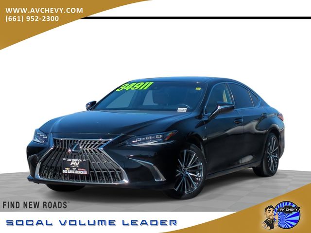 Black (Obsidian) 2024 Lexus ES Hybrid Sedan Front-Wheel Drive Continuously Variable Transmission