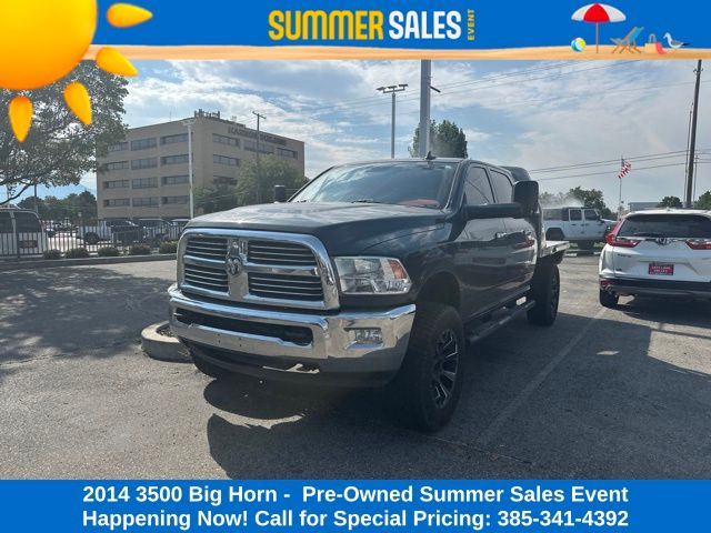 Gray (Maximum Steel Metallic Clearcoat) 2014 RAM 3500 Pickup Truck Four-Wheel Drive 6-Speed Automatic