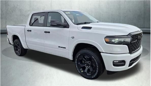 Bright White Clearcoat 2021 RAM 1500 Pickup Truck Four-Wheel Drive 8-Speed Automatic