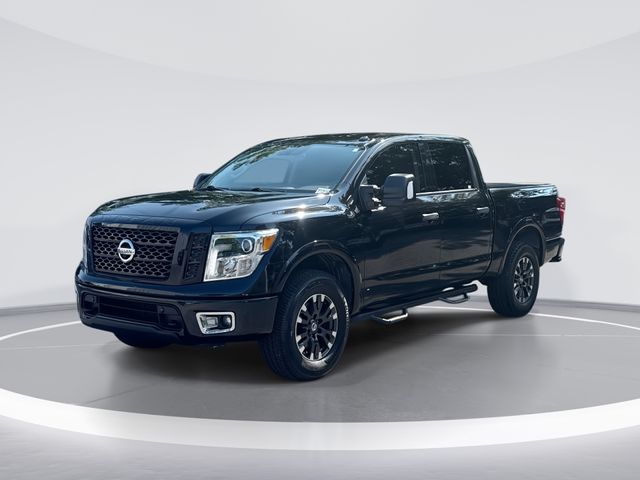 Black 2019 Nissan Titan Pickup Truck Four-Wheel Drive 7-Speed Automatic