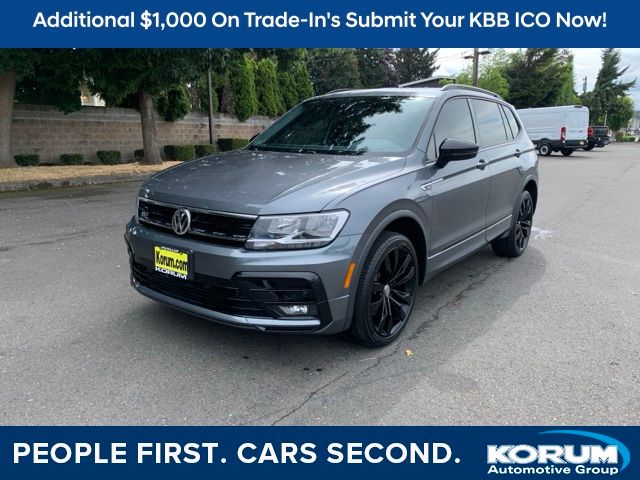 Platinum Gray Metallic 2020 Volkswagen Tiguan SUV / Crossover All-Wheel Drive 8-Speed Automatic
