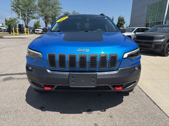 2019 Jeep Cherokee Trailhawk - Hydro Blue Pearlcoat exterior view 3
