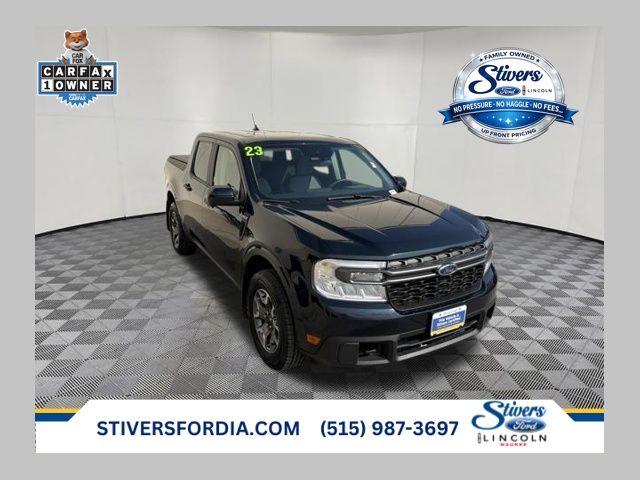 Alto Blue Metallic Tinted Clearcoat 2023 Ford Maverick Pickup Truck All-Wheel Drive 8-Speed Automatic