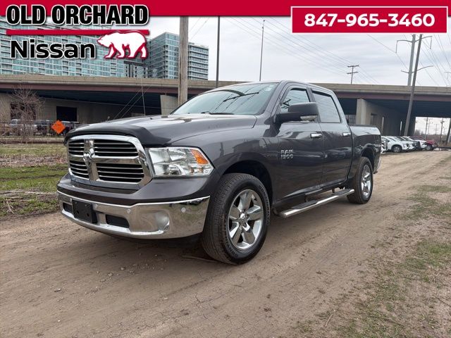 Gray (Granite Crystal Metallic Clearcoat) 2017 RAM 1500 Big Horn Crew Cab 4WD Pickup Truck Four-Wheel Drive 8-Speed Automatic