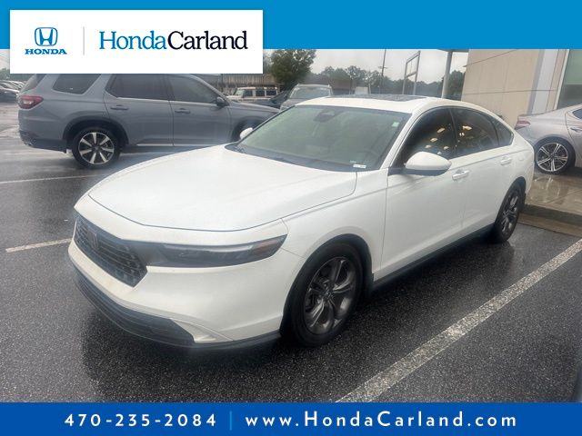 Platinum White Pearl 2024 Honda Accord Sedan Front-Wheel Drive Continuously Variable Transmission