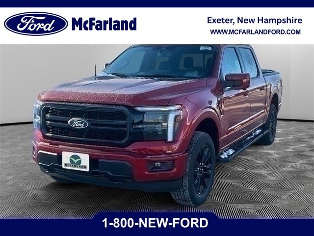Rapid Red Metallic Tinted Clearcoat 2025 Ford F-150 Lariat SuperCrew 4WD Pickup Truck Four-Wheel Drive Automatic