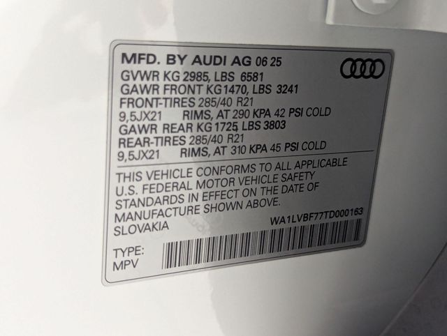 used 2026 Audi Q7 car, priced at $67,281