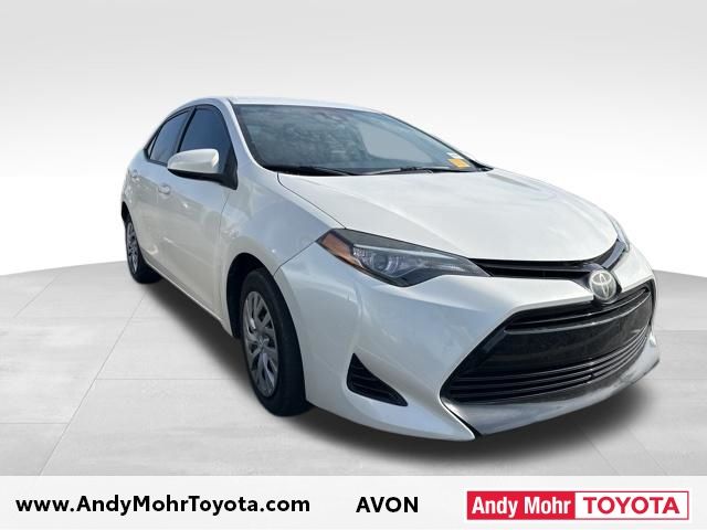 White (Blizzard Pearl) 2017 Toyota Corolla LE Sedan Front-Wheel Drive Continuously Variable Transmission