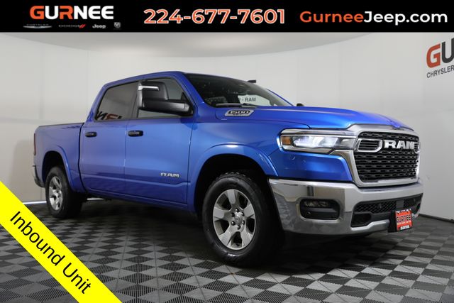 Hydro Blue Pearlcoat 2025 RAM 1500 Big Horn Crew Cab 4WD Pickup Truck Four-Wheel Drive 8-Speed Automatic