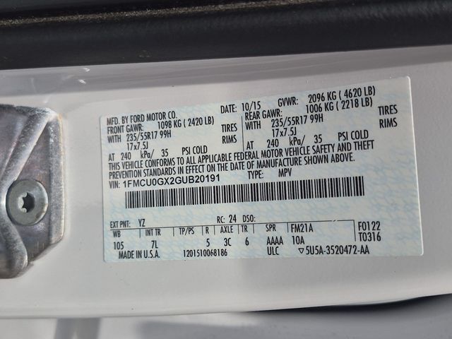 Used 2016 Ford Escape SE 4D Sport Utility
