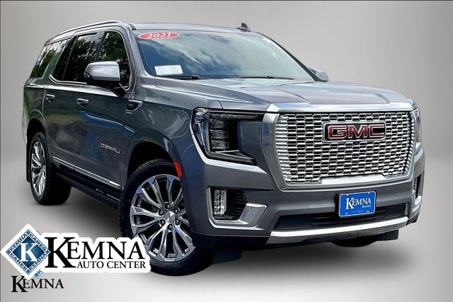 Gray (Satin Steel Metallic) 2021 GMC Yukon SUV / Crossover Four-Wheel Drive