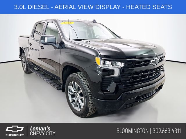Black 2026 Chevrolet Silverado 1500 Pickup Truck Four-Wheel Drive Automatic