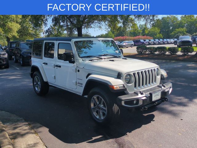 Used 2021 White Jeep Unlimited Sahara image 7