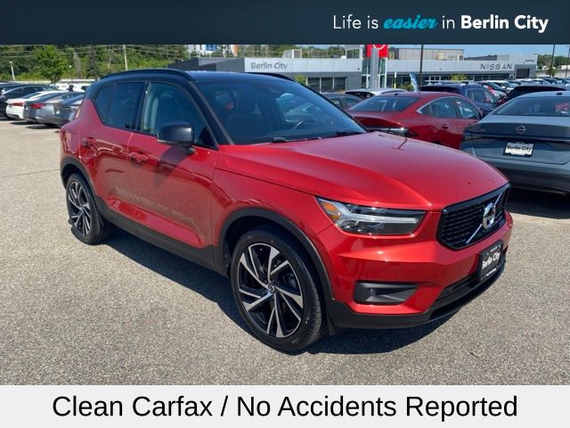 Fusion Red Metallic 2021 Volvo XC40 SUV / Crossover All-Wheel Drive Automatic