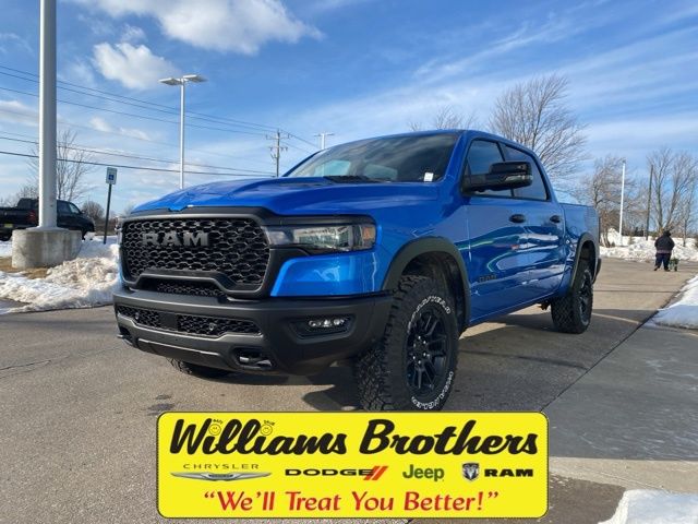 Hydro Blue Pearlcoat 2026 RAM 1500 Pickup Truck Four-Wheel Drive 8-Speed Automatic