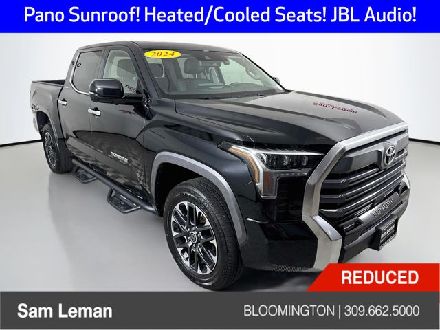 Midnight Black Metallic 2024 Toyota Tundra Pickup Truck Four-Wheel Drive Automatic