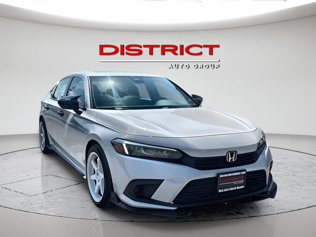 White 2022 Honda Civic Sedan Front-Wheel Drive Continuously Variable Transmission