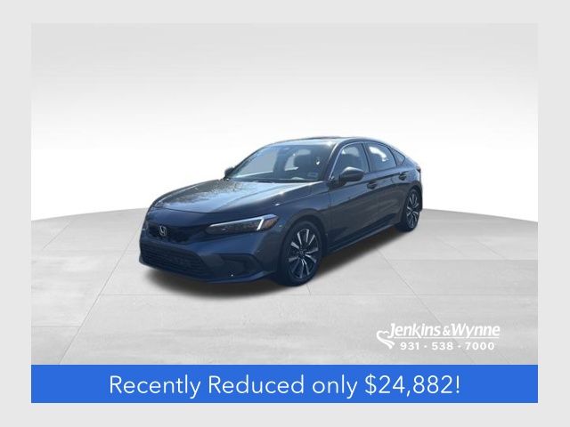 Meteorite Gray Metallic 2024 Honda Civic Hatchback EX-L FWD Hatchback Front-Wheel Drive Continuously Variable Transmission