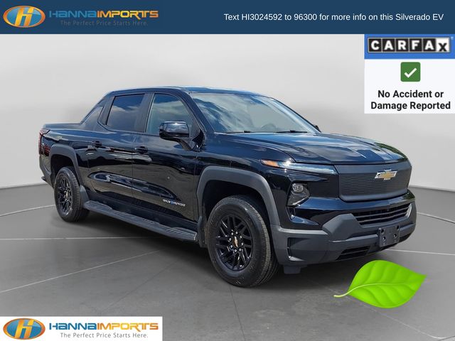 Black 2024 Chevrolet Silverado EV Pickup Truck All-Wheel Drive 1-Speed Automatic