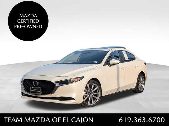 Snowflake White Pearl Mica 2024 Mazda MAZDA3 Sedan Front-Wheel Drive 6-Speed Automatic