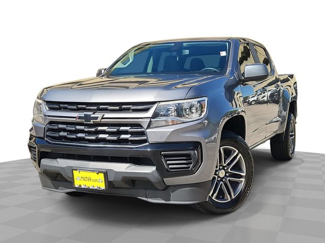 Gray (Satin Steel Metallic) 2021 Chevrolet Colorado Work Truck Crew Cab RWD Pickup Truck 4X2 6-Speed Automatic