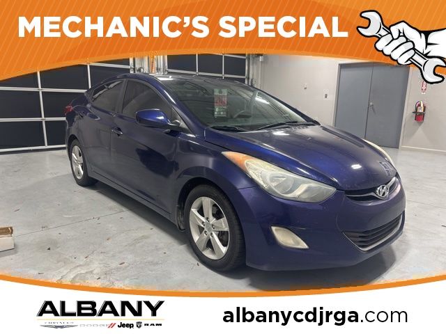 Blue (Indigo) 2013 Hyundai Elantra GLS FWD Sedan Front-Wheel Drive 6-Speed Automatic Overdrive