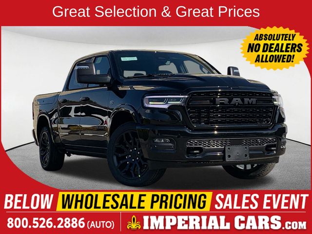Diamond Black Crystal Pearlcoat 2026 RAM 1500 Limited Crew Cab 4WD Pickup Truck Four-Wheel Drive 8-Speed Automatic