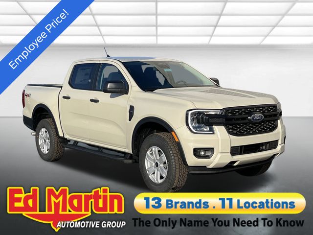 Desert Sand 2025 Ford Ranger XL SuperCrew 4WD Pickup Truck Four-Wheel Drive Automatic