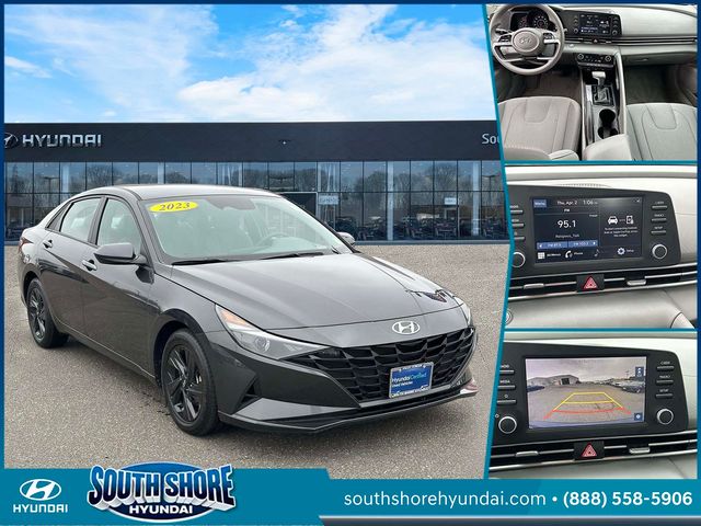 Portofino Gray 2023 Hyundai Elantra SEL FWD Sedan Front-Wheel Drive Continuously Variable Transmission