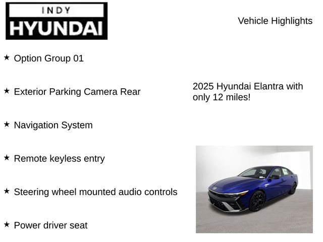 New 2025 Hyundai Elantra For Sale in Indianapolis, IN