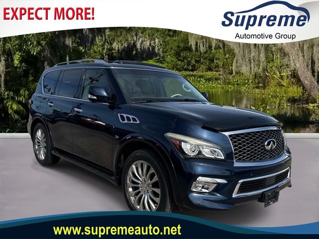 Hermosa Blue 2016 INFINITI QX80 RWD SUV / Crossover Rear-Wheel Drive 7-Speed Automatic