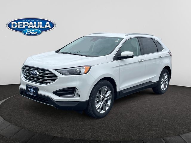 White Metallic 2023 Ford Edge SUV / Crossover All-Wheel Drive 8-Speed Automatic