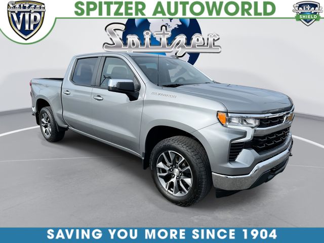 Sterling Gray Metallic 2023 Chevrolet Silverado 1500 LT Crew Cab 4WD Pickup Truck Four-Wheel Drive 8-Speed Automatic