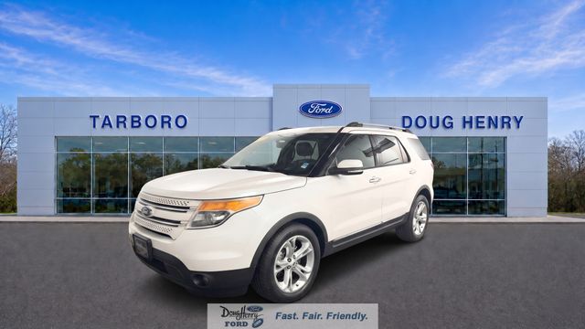 White Platinum Clearcoat Metallic 2015 Ford Explorer SUV / Crossover Front-Wheel Drive 6-Speed Automatic