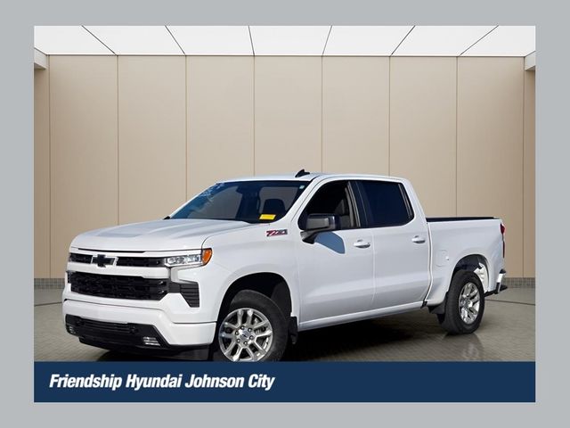 Summit White 2023 Chevrolet Silverado 1500 RST Crew Cab 4WD Pickup Truck Four-Wheel Drive Automatic