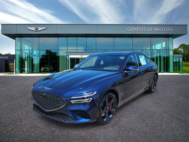 Capri Blue 2026 Genesis G70 3.3T Sport Prestige AWD Sedan All-Wheel Drive 8-Speed Automatic