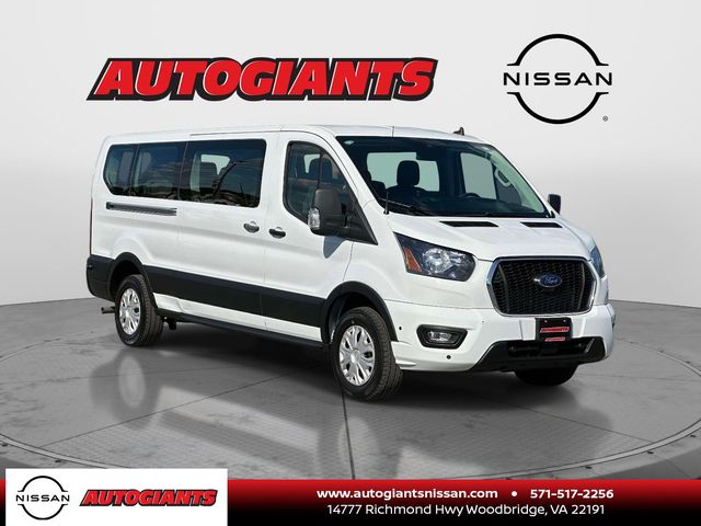 Oxford White 2024 Ford Transit Passenger 350 XLT Low Roof LB RWD Van Rear-Wheel Drive