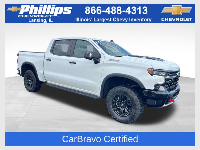 Summit White 2026 Chevrolet Silverado 1500 ZR2 Crew Cab 4WD Pickup Truck Four-Wheel Drive Automatic