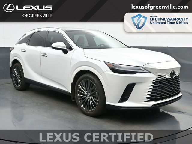 Eminent White Pearl 2023 Lexus RX Hybrid 350h Luxury AWD SUV / Crossover All-Wheel Drive Continuously Variable Transmission
